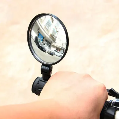 Acrylic Plastic Bicycle Reflector General Bicycle Electric Vehicle Side Mirrors Motorcycle 360 ° Adjustable Riding Mirror