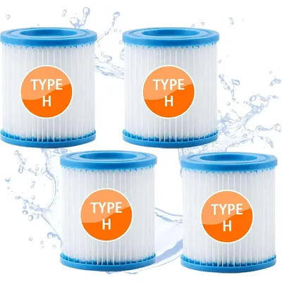Pool Filter Type H for Intex, Filter Cartridges for Pool Pump 29007 28601 28602, Filter Cartridge for Intex 330 GPH Filter Pump