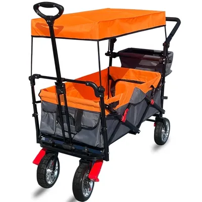 Hot Kids Wagon Stroller Collapsible Cart Camping Folding Beach Trolley