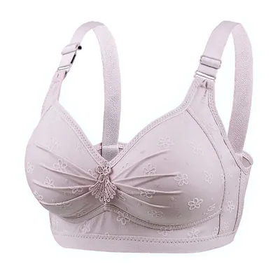 Sexy Full Coverage Wireless Bra Push Up Plus Size Lingerie Comfortable Supportive Seamless Soft Underwear Bras Non Padded Lace