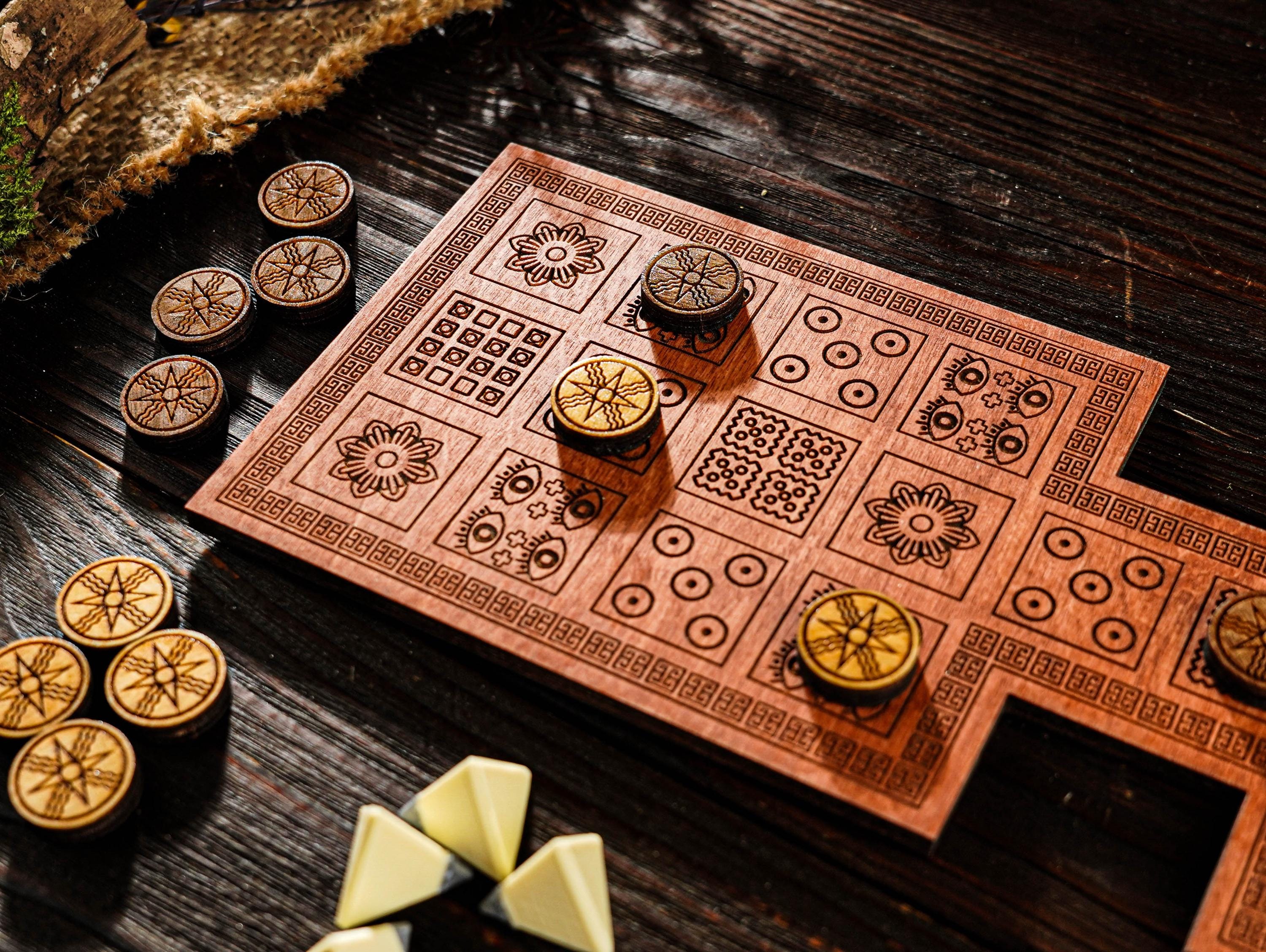 Il Gioco Reale di Ur, Replica del Gioco di Ur, Gioco mesopotamico, Gioco sumero, Gioco da tavolo storico, Gioco da tavolo personalizzato, Gioco di str