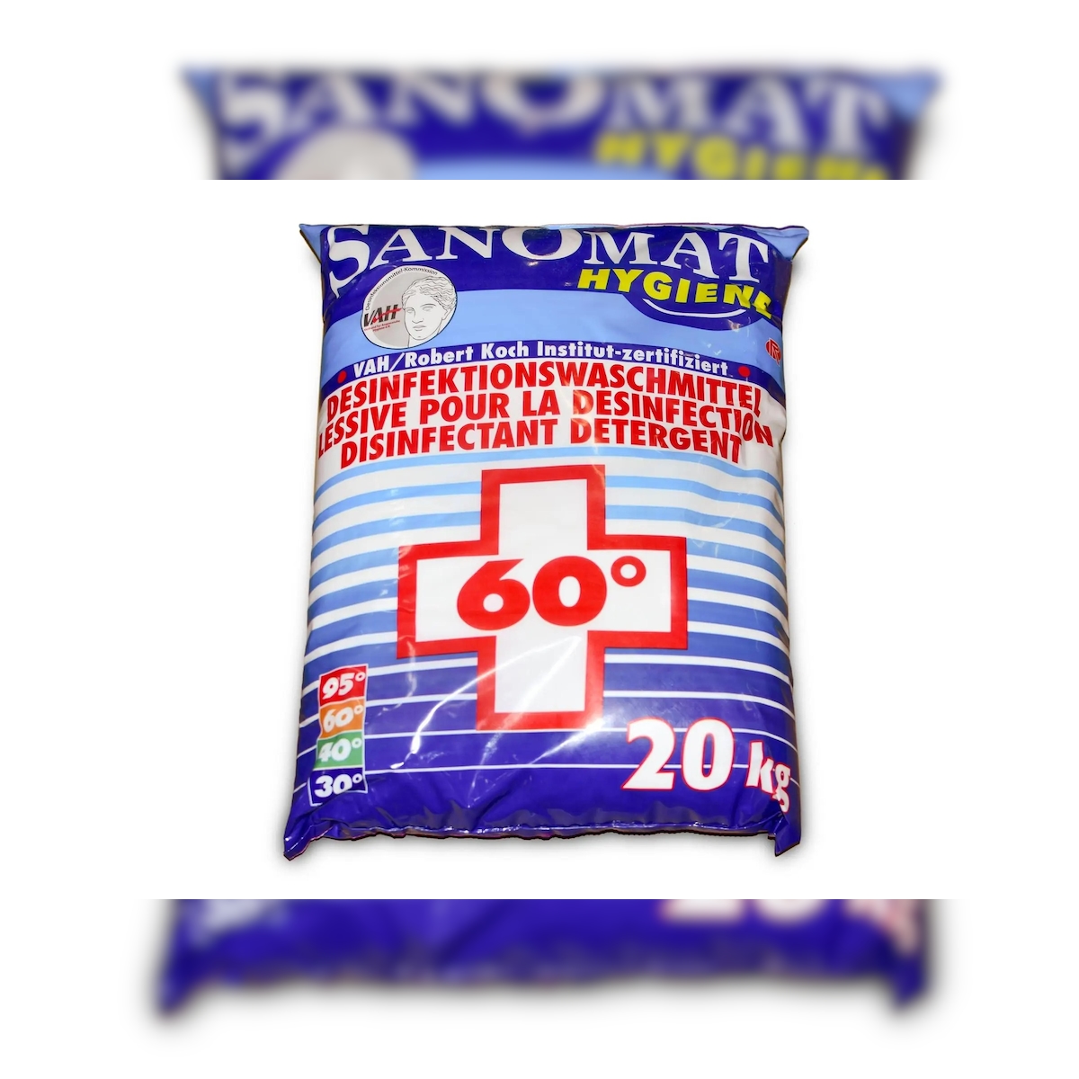 Plock GmbH Funny Sanomat Desinfektionswaschmittel - 20 kg - Weiß- und farbechte Buntwäsche Image