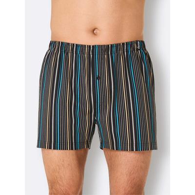 Boxershorts, Herren, Gr. 10, schwarz (schwarz, bedruckt), 100% Baumwolle, Unterhosen Image