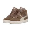 Sneaker PUMA "SHUFFLE DOWNTOWN MID WTR", Gr. 45, flat bronze, desert dust, puma gold, Leder, sportlich, Schuhe