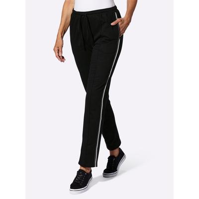 Sweathose CLASSIC BASICS, Damen, Gr. 46, Normalgrößen, schwarz, 100% Baumwolle, unifarben, Hosen Image