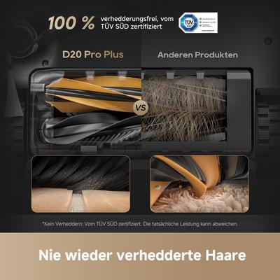 DREAME Saugroboter "mit Wischfunktion D20 Pro Plus", schwarz, B:35cm H:45,2cm T:44,83cm, Saugroboter Image