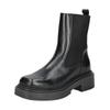 Stiefelette STEVE MADDEN "STEVE MADDEN Stiefelette Leder", Damen, Gr. 41, schwarz, Leder, casual, Schuhe