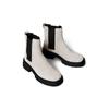 Chelseaboots CALVIN KLEIN JEANS "CHUNKY CHELSEA BOOT LTH", Damen, Gr. 39, braun (dunkelbraun), Leder, Elastischer Einsatz, klassisch, Schuhe, Schlupfboots, Stiefelette mit praktischer Anziehlasche