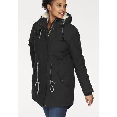 Funktionsparka POLARINO, Damen, Gr. 56, schwarz (schwarz (outdoorparka aus nachhaltigem material)), Web, Obermaterial: 54% Polyester, 46% Baumwolle. Futter: 100% Polyester. Wattierung: 100% Polyester. Futter Rückenteil: 100% Polyester, sportlich,... Image