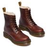 Schnürboots DR. MARTENS "1460 Serena", Damen, Gr. 43, braun (cognac), Leder, unifarben, klassisch, Schuhe, Chunky Boots, Plateau Schuh, Boots mit Warmfutterausstattung