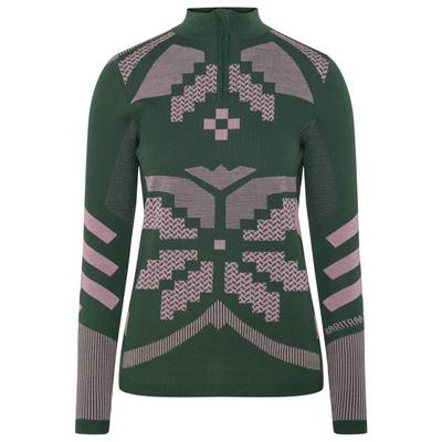 Kari Traa - Women's Faith Half Zip - Merinounterwäsche Gr L grün/grau Image