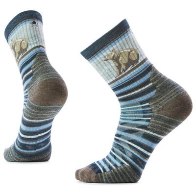 Smartwool - Hike Targeted Cushion Bear Stripe Mid Crew Socks - Wandersocken Unisex M | EU 38-41 grau Image