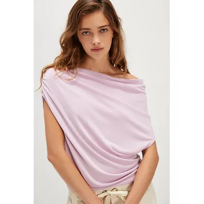 Blake Knit Top at Free People in Blush Lilac, Size: Medium