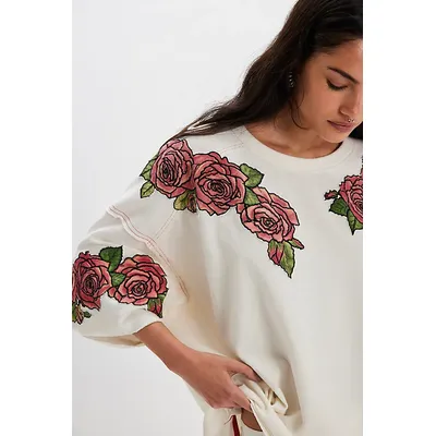 We The Free Edge Of Glory Tee at Free People in Ivory Combo, Size: Small
