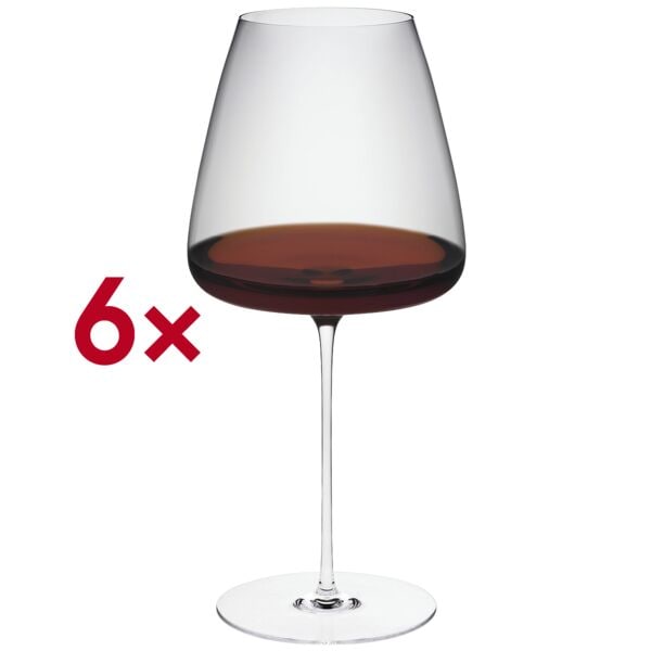 Rona Weinkelch Bordeaux 00 Medea 890 ml ungeeicht 6 Stück rot, 25.5 cm Image
