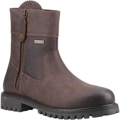 Cotswold Chedworth Leder Damen Braun Stiefel Image