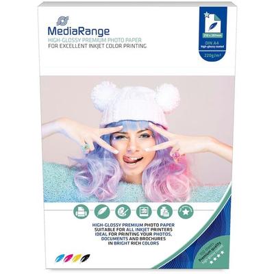 MediaRange Fotopapier MRINK103 DIN A4 220 g/m² 100 Blatt Image