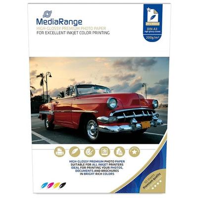 MediaRange Fotopapier MRINK109 DIN A3 200 g/m² 50 Blatt Image
