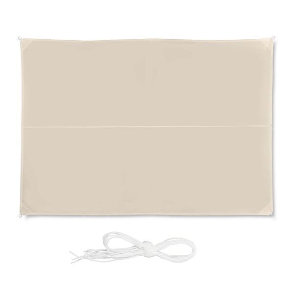 relaxdays Sonnensegel rechteckig 3 x 4 m beige beige
