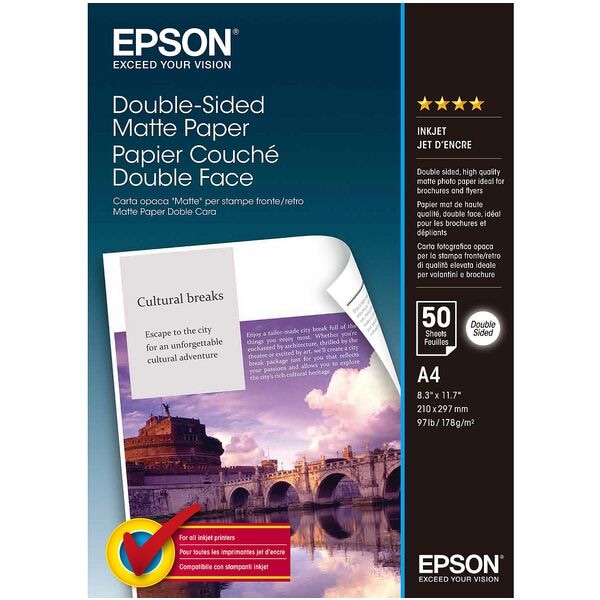 Epson Fotopapier S041569 DIN A4 178 g/m² 50 Blatt weiß Image