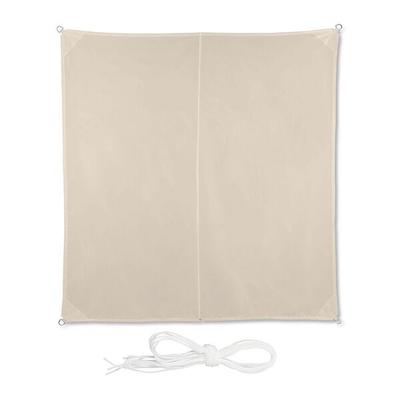 relaxdays Sonnensegel quadratisch 3 x 3 m Beige Image