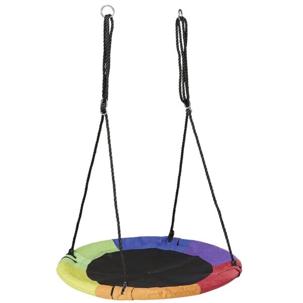 relaxdays Bunte Nestschaukel rund Image