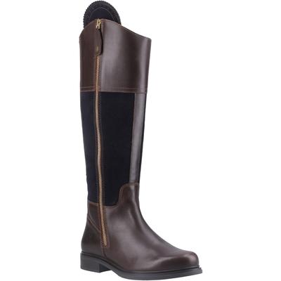 Cotswold Buscot Leder Damenstiefel Braun/Marineblau Image