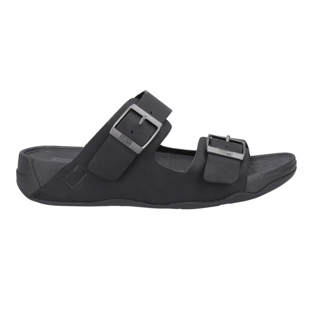 FitFlop - Herren Badesandale "Gogh Moc", Leder (Schwarz)