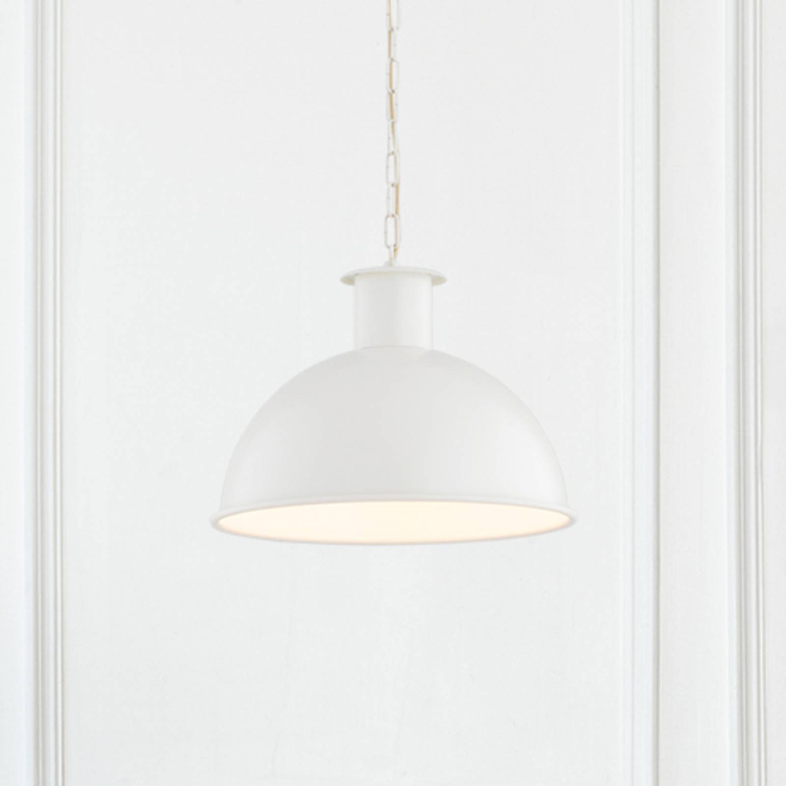Hängelampe Emoti Argon, dimmbar, creme / amber, für Wohn- / Esszimmer, Metall, Industrielles Design, Pendelleuchte Image