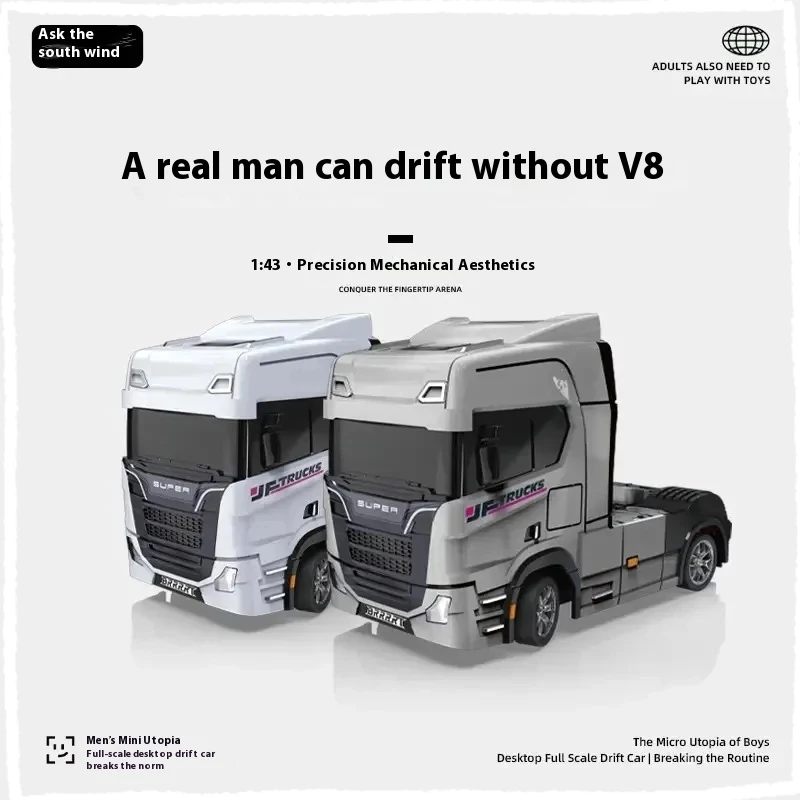 Wen Nan Feng 1:43 Mini camion à dérive RC 2.4G télécommande voiture à dérive jouet avec tête gyroscopique jouet de divertissement Compact