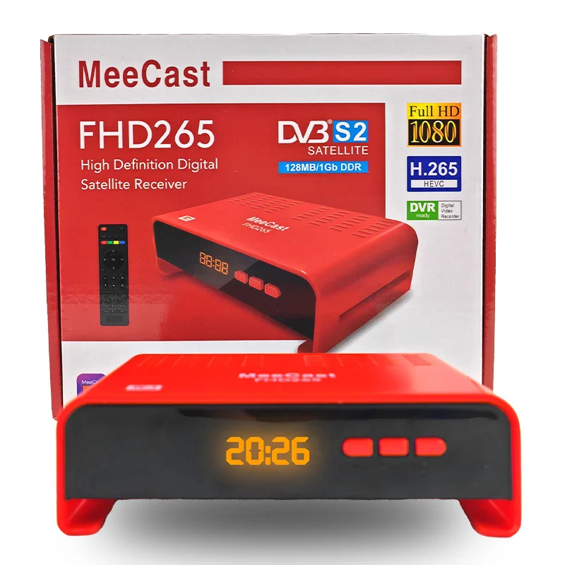 Mini récepteur Satellite Hevc DVB-S2 H.265, récepteur TV Satellite gratuit vers l