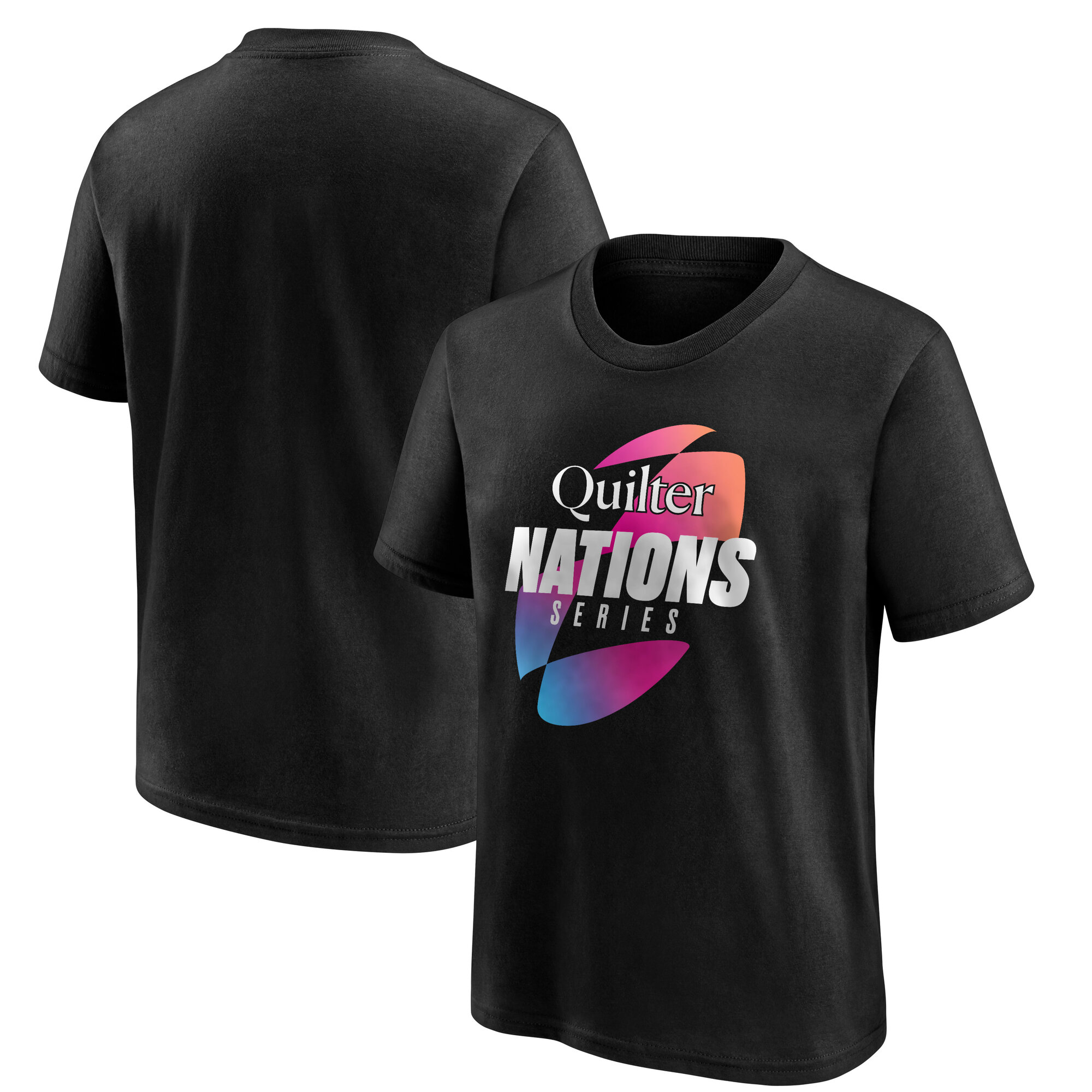Quilter Autumn Nations Six Nations Logo-Grafik-T-Shirt – Schwarz – Kinder Image