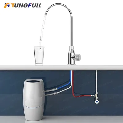 Water Filter Purifier Faucet 360° RV Electric Water Filter Tap Faucet Water Filtration System for Kitchen 360° Rotation Faucet