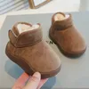 Winter Baby Mädchen Schuhe Neue Kleinkind Schnee Stiefel Kinder Infant Plüsch Warme Kinder Kurze Stiefel Jungen Baumwolle Schuhe Größe 15-24