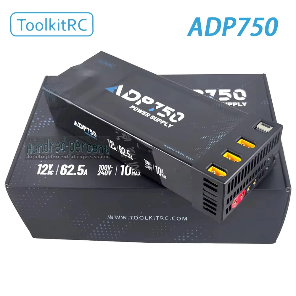 ToolkitRC ADP750 Netzteiladapter 750 W XT90 XT60 Ausgang 12 V 30 A AC Eingang 100 V-240 V für ToolkitRC Batterieladegerät Image