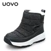 Winter Stiefeletten Kinder UOVO Neue Ankunft Warme Schuhe Mode Plüsch Jungen und Mädchen Schnee Schuhe Größe # 30-36