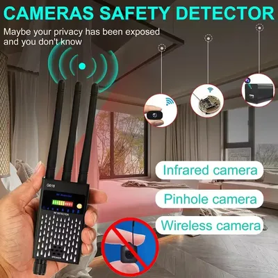 Anti Spy CDMA Signal Finder RF Detector GSM Audio GPS Tracker 4G 5G Mobile Signal WiFi Jammer Blocker Spy Gadget Camera Detector