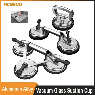 Glass Suction Cup, Used to Lift Glass/Car Windshields, Heavy Duty Aluminum Vacuum Suction Cup/Lifter Bracket/Dent Extractor Kit
