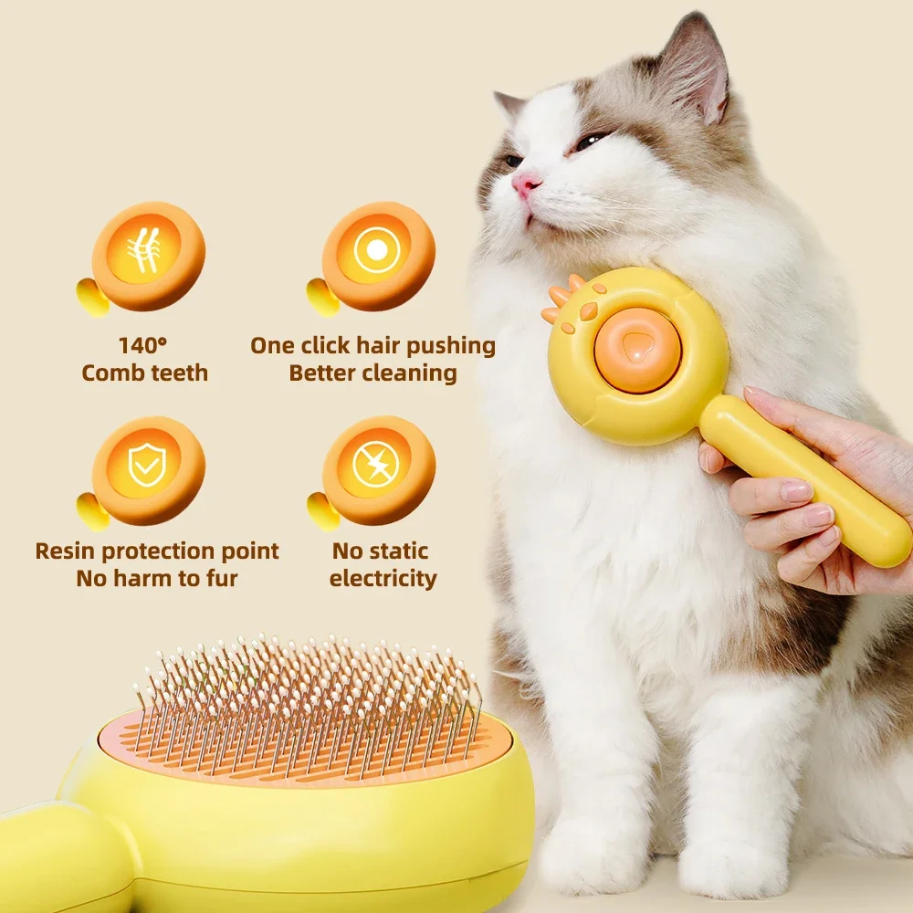 Katze Pinsel Pet Schönheit Pinsel Katze Haar Entfernung Pet Haar Entfernung Kamm Pet Massage Kamm Pet Schönheit Zubehör Katze Reinigung und Pflege