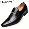 2025 herbst männer Plus Größe Leder Schuh Muster Mode Flache Low Cut Herren Casual Schuhe Trendy Bequeme Männliche Schuhe zapatos
