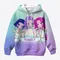 Abbigliamento per bambini Kpop Demon Hunter Rumi Abbigliamento grafico Bambina Pullover Felpa con cappuccio New Fashion Casual Felpe con cappuccio Abiti da ragazza