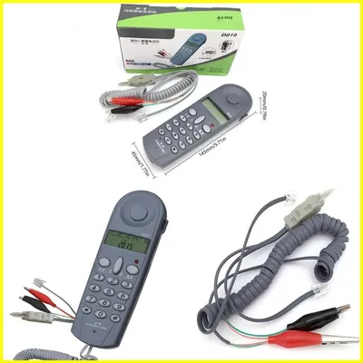 Test Telephone Set Corded Phone with LCD Caller Display Home Offices Telephone