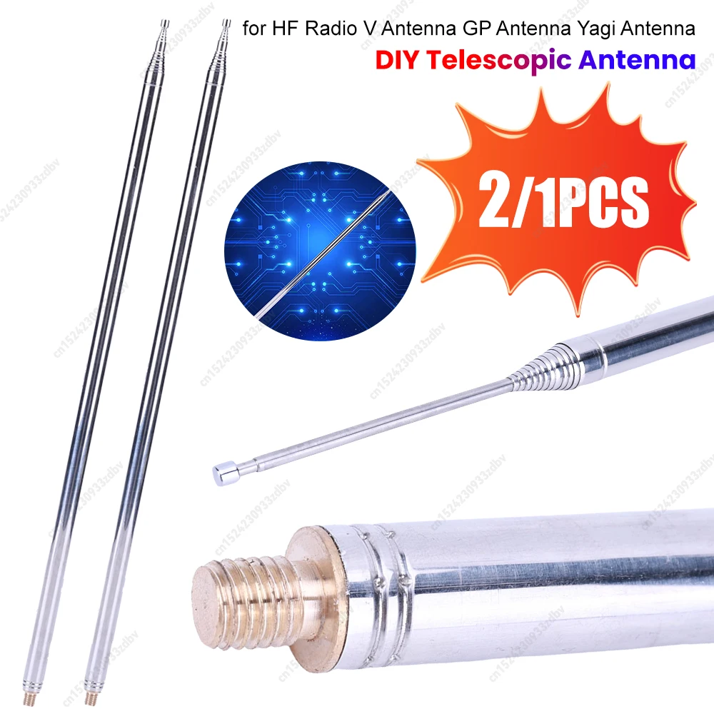 5,6 m Edelstahl-Teleskopantenne M10-Gewinde Ersatzantenne Antenne DIY für HF Radio V-Antenne GP-Antenne Yagi-Antenne Image