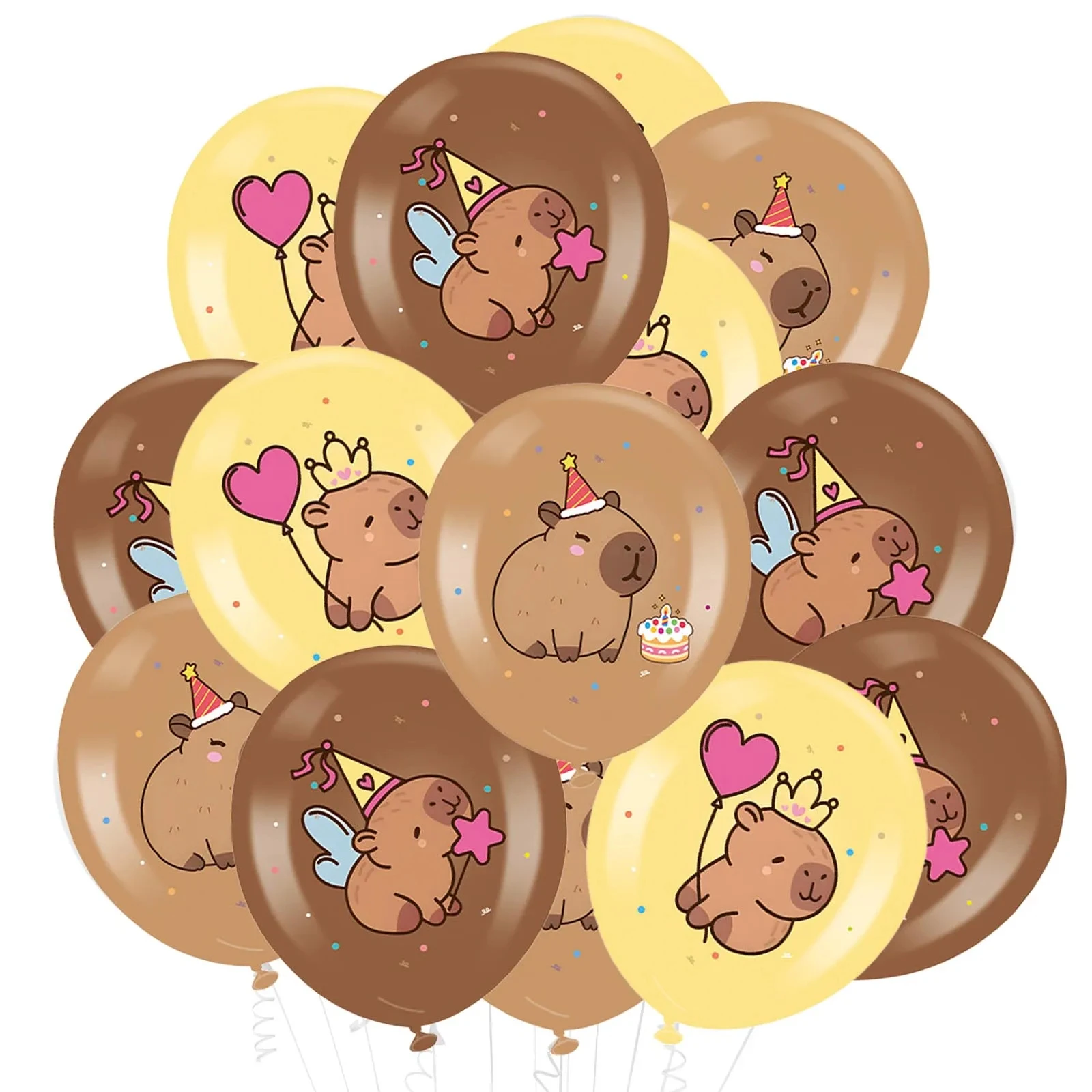 Capybara-Latexballons 12 Zoll, süße Capybara-Ballons für Geburtstag, Babyparty, Capybara-Themenparty-Dekorationen Image