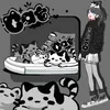 Amy und Michael schöne Anime Cartoon Kitty Schuhe entzückende Mädchen Studenten High Top Canvas Schuhe Frauen flache Casual Sneakers