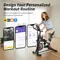 Kehot Cyclette da Interno, Bike Trainer Silenzioso con LCD, Resistenza Regolabile e Cardiofrequenzimetro, Cyclette con Supporto