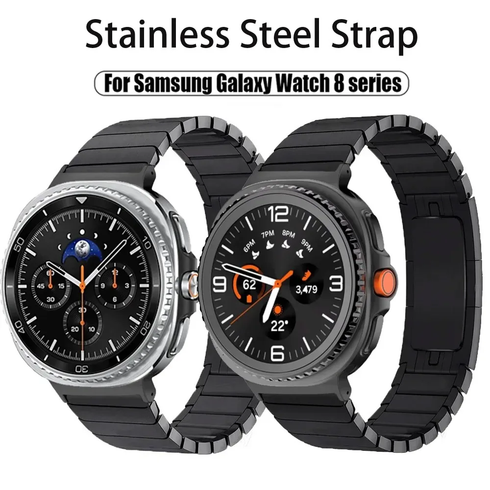 Edelstahlarmband für Samsung Galaxy Watch Ultra 2025 47 mm, bequem, bequem für Galaxy Watch 8 40 m 44 mm, klassisch 46 mm Image