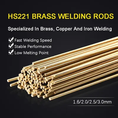 0.5 KG Brass Welding Rods S221 Brass Copper Iron Welding Rod Steel Brazing Wire 1.6 2.0 2.5 3.0mm Diamter