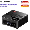 AOOSTAR GEM10 Mini PC Ryzen 7 6800H 2*2.5G LAN Mini PC 32GB DDR4 1T PCIe M.2 SSD con Oculink per computer desktop da gioco