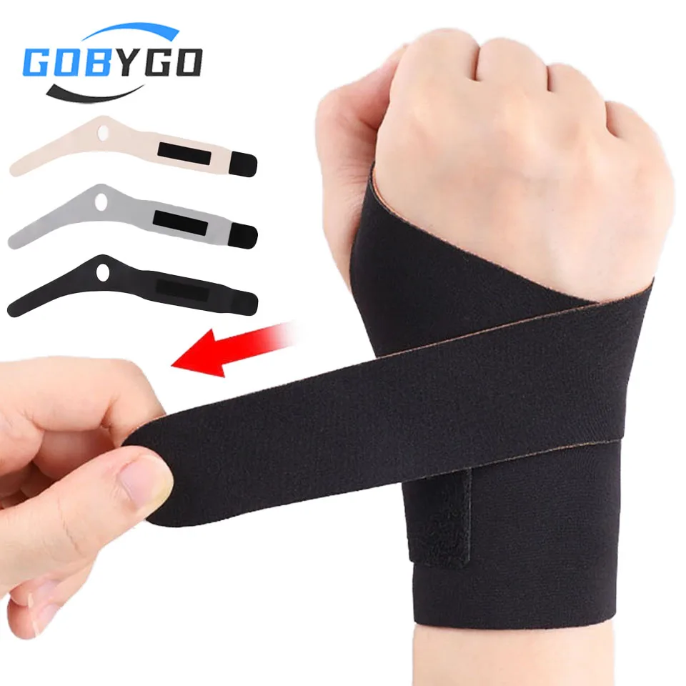 GOBYGO 1/2Pcs Thin Wrist Guard Preventing Wrist Sprains Badminton Tennis Tendon Sheath Joint Strain Immobilizer Men Women Unisex